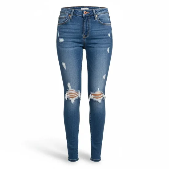 Custom Women Ripped Jeans for US Market