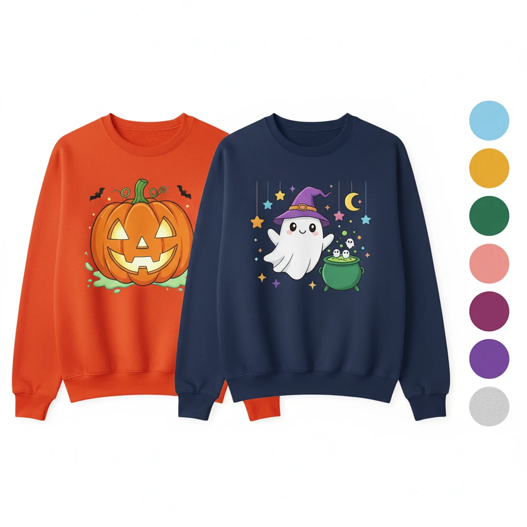 Halloween Sweatshirts | USA & Netherlands Clothing Factory Partners