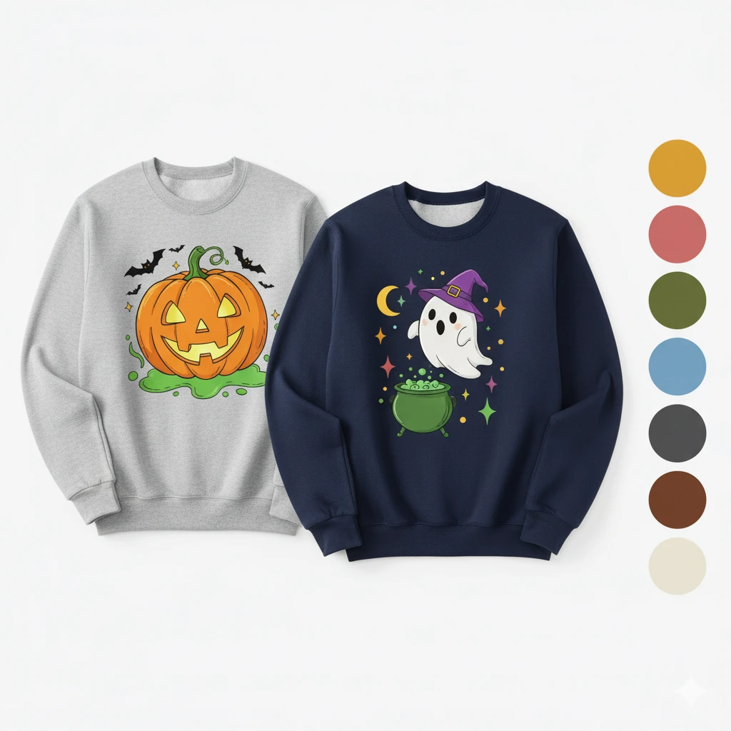 Halloween Sweatshirts | USA & Poland Bulk Apparel Manufacturers