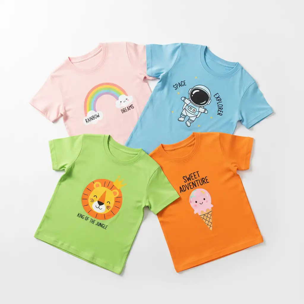 High Quality Kids Promotional T-shirts for European Market