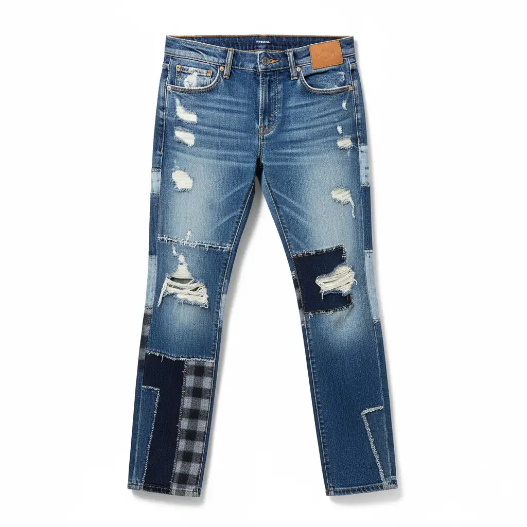 Premium Patchwork Jeans for USA Buyers