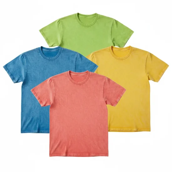 Vintage Wash Blank T-shirts Manufacturers for USA Importers
