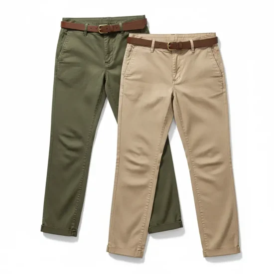 Women Chino Pants | Exporter to American & European Markets
