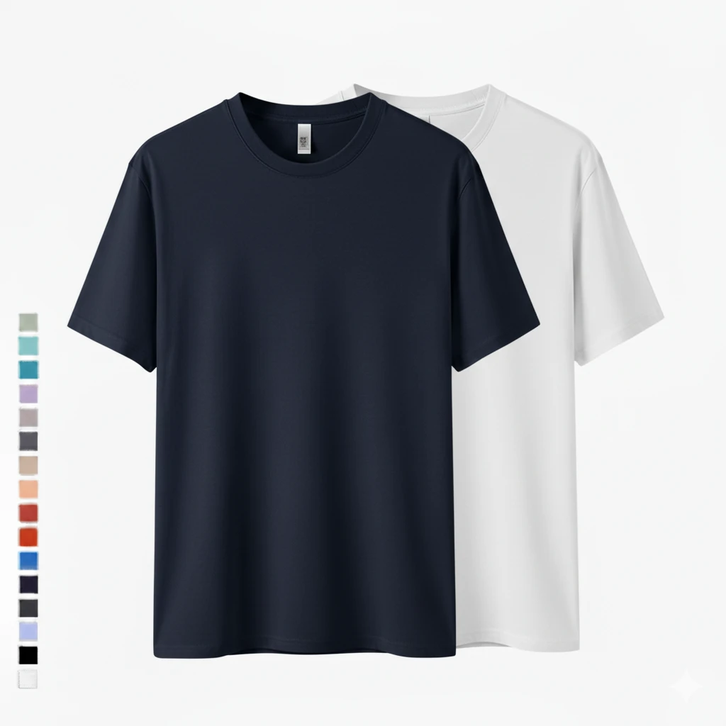 Basic Short Sleeve T-shirt 155-160 GSM | Manufacturer for European and USA Brands