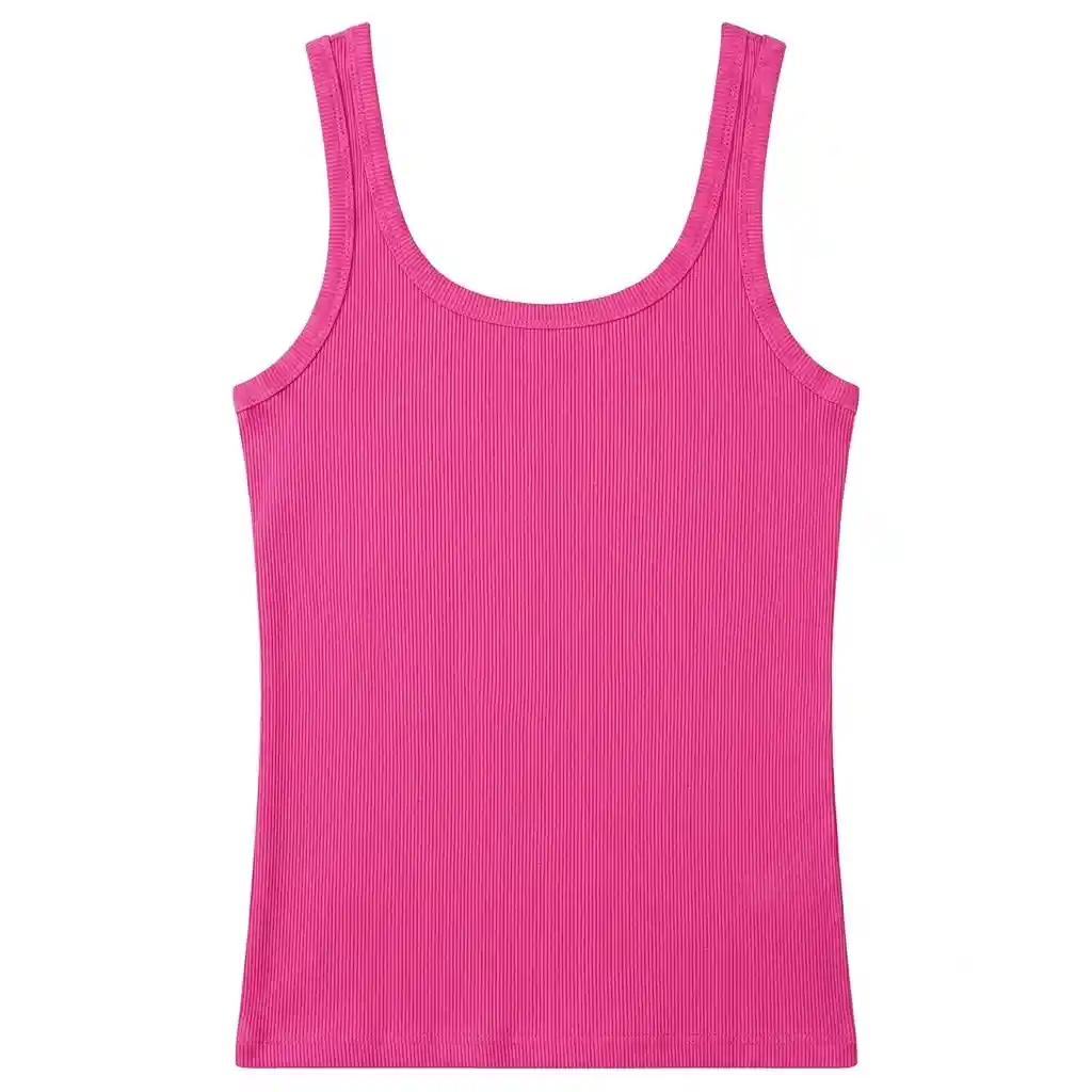 Womens Slim Fit Ribbed Square Neck Tank Tops