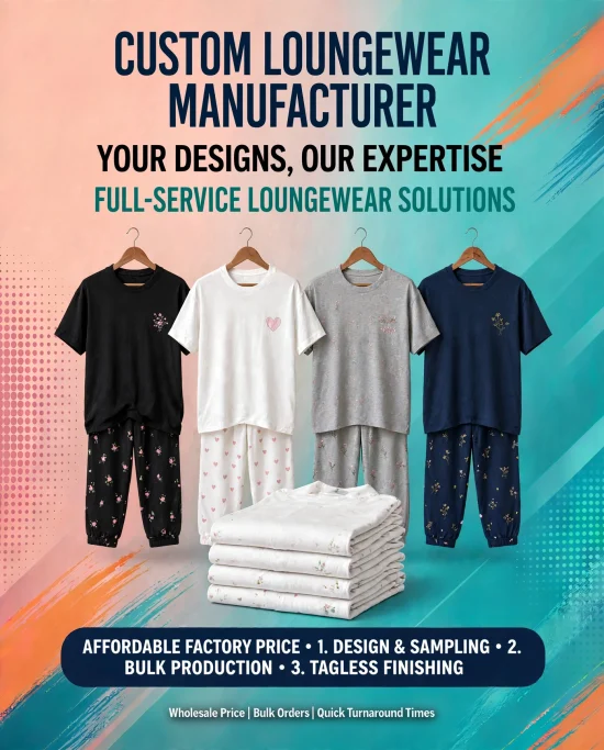 Custom Loungewear Manufacturer in Bangladesh Custom Loungewear Manufacturer