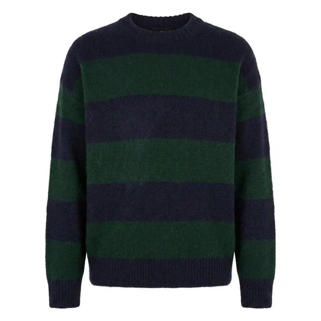 SiATEX Bangladesh - Men’s Navy Stripe Crew Neck Jumper Men’s Navy Stripe Crew Neck Jumper