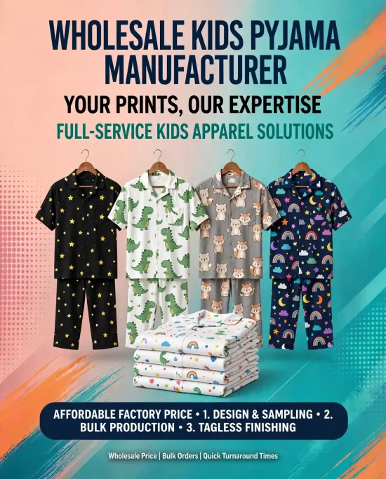 Wholesale Kids Pyjama Manufacturer