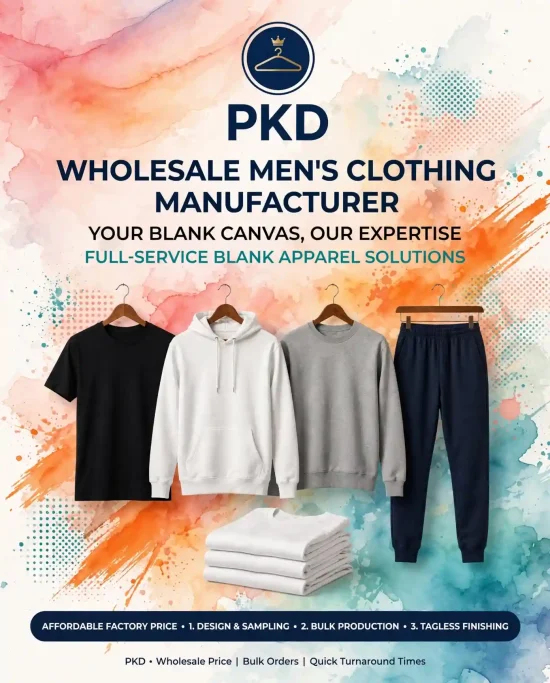 Wholesale Men's Clothing Manufacturer
